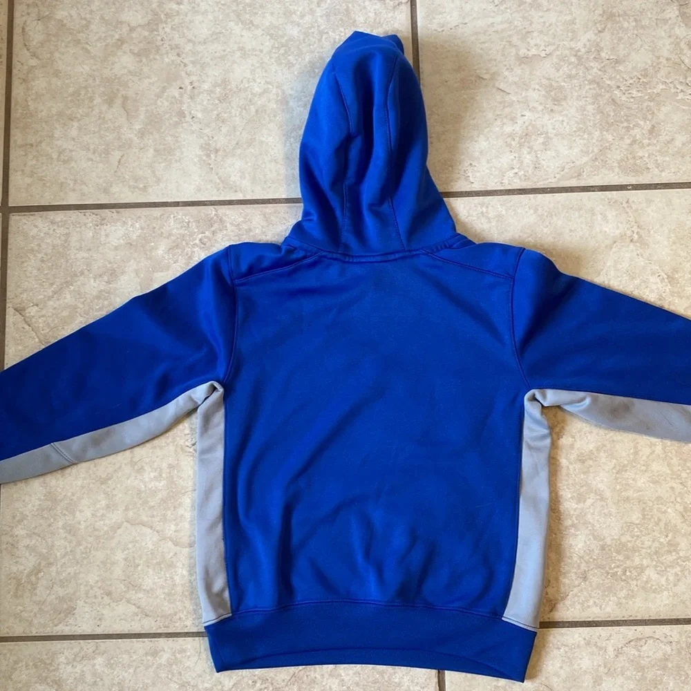 ⭐️ 3/$20 Boys- NIKE: Therma-Fit Blue and gray hoodie with front pocket- Sz 6